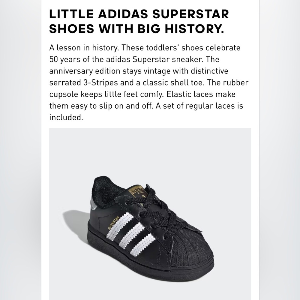 Adidas Leather Superstar Shell Toe Sneakers - Picture 4 of 10
